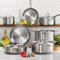 12-Piece Tri-Ply Clad Stainless Steel Tramntina’s Cookware Set is Professional Quality cookware Made for Everyday use at Home | NAEM