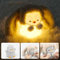 UNEEDE Pinguin Nachtlicht, Nachtlicht Kinder Stilllicht, Silikon Nachttischlampe, Osternachtlicht mit Hasenohren, Aufladbar Touch LED Dimmbar Tischlampe, Geschenk für Oster（Stehende Haltung）