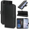 Zouzt Hülle für iPhone XR 6,1-Zoll, Stoßfestes PU Leder Handyhülle Lederhülle Klapphülle mit Kartenhalter und Standfunktion Flip Leather Wallet Phone Cover (Schwarz)