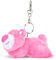 Disney Store Official Peluche Porte-clés Lotso endormi, Toy Story, 13 cm/5, Ours en Peluche Rose avec Porte-clés Amovible, Convient aux Enfants à partir de 1 an