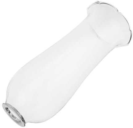 FUNOMOCYA Glaskugel Öllampe Glaslampenschirm Winddichte Petroleumlampenabdeckung Vintage Ersatz Lampenschirm Klar 8,5x21cm Für Innen Und Außen
