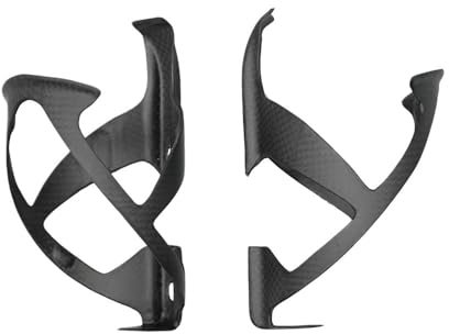 Porta Borracce Mtb Portaborraccia for bicicletta in fibra di carbonio completa Portaborraccia for bici da corsa MTB Ultra leggero Attrezzatura for ciclo Opaco/leggero Portaborraccia Bici(Matte 2PCS)