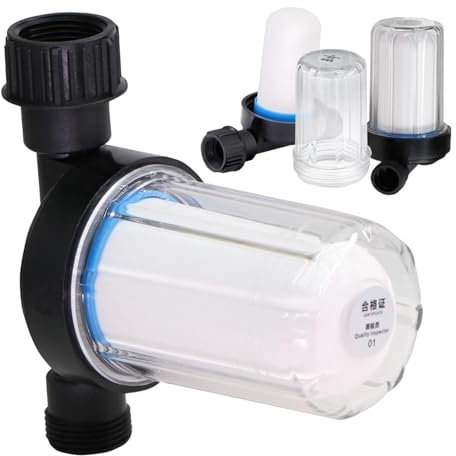EuZhOuDEQiNg Filtro for Acqua da Giardino da 3/4'', in Ceramica, for Tubo da Giardino, Pompa 'Acqua, Filtro for irrigazione, sistemi di filtrazione e Raffreddamento a nebulizzazione.