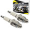 Area1 2x Motorroller Zündkerze Typ BR8HS (entstört) für 50ccm 2Takt Minarelli z.B. Malag. F12 Phantom, F15 Firefox, F10 Jet, Yesterday, Apr. SR50 (bis Bj 00) Area51 Gulliver Rally Scarabeo Sonic