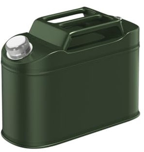 DVTFRUI Bidon De Carburant Professionnel Acier Inoxydable Poli Bidon D'essence Épaissi Bidon De Carburant Portable en Acier Inoxydable Stockage D'essence Robuste,5L