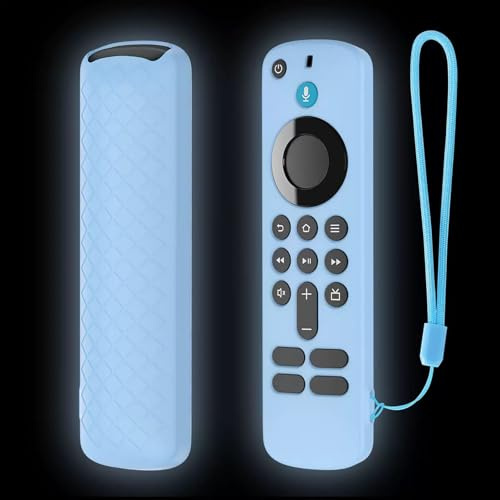 SEIAIYG Case Compatible with 2025 Amazon Fire TV Stick 4K / Amazon Fire TV Stick HD, Lightweight Soft Silicone Remote Control Case Cover, Non-Slip, Shock Absorption - Blue