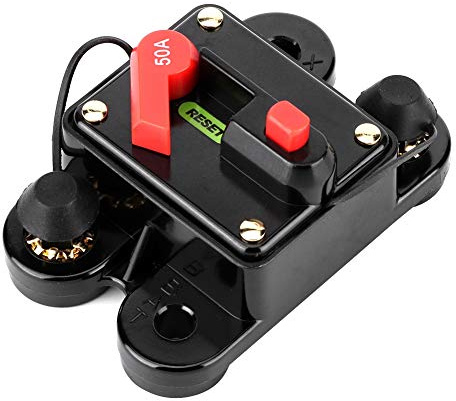 Interruttore di circuito 50 con ripristino manuale, interruttore automatico 12V 50A