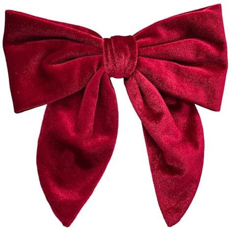 Barrettes à cheveux vintage avec nœud et velours,grandes pinces à cheveux avec français,Pinces à cheveux à nœud en velours,pinces à cheveux,élégants pour de filles (Bordeaux)