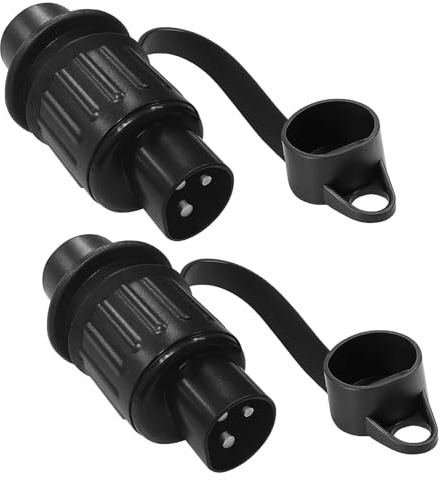 Menibeuty 2 Stück Anhänger Stecker, Stecker 3 Polige, 12V Steckdose Adapter Steckers, Universal für Anhänger 12 V Stromversorgung für KFZ Anhängers, Fahrradhänger, Hänger Anhängers Adapter