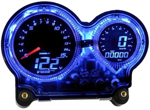 Tacho KOSO Digital EVO, digitales LED Display, Speed/ODO/Trip/RPM für Yamaha Aerox/MBK Nitro