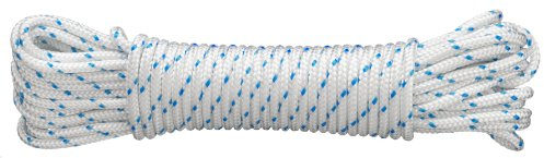 Connex DY2702882 Mehrzweckseil, 8.0 mm x 10 m, gefertigt nach DIN 83307, weiß-blau