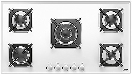 Lofra HGB9E0 Piano Incasso, Vetro/Bianco