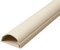 TV Halbrunder Kabelkanal | Kabelabdeckung | 30x15 mm, 0.90 m Länge - Magnolienweiß