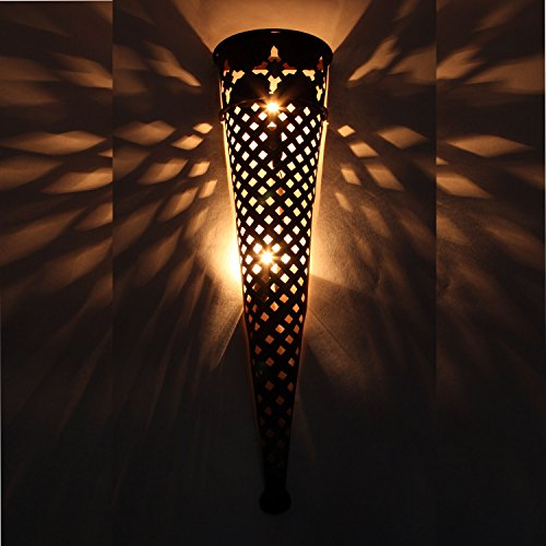 Casa Moro Orientalische Eisen Wandleuchte marokkanische Wandlampe Wandleuchte rost finish 82x20cm EWL39 L1797