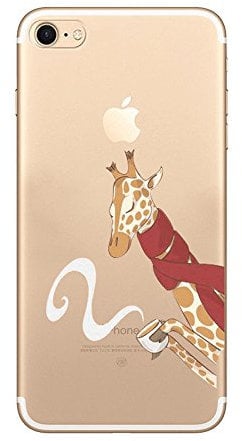 iPhone 6S Case,iPhone 6 Cover,Shinetop Cute Creative Giraffe Pattern Soft TPU Silicone Gel Transparent Bumper Case Ultra Thin Slim Fit Clear Printed Protective Case Cover for iPhone 6 6S 4.7