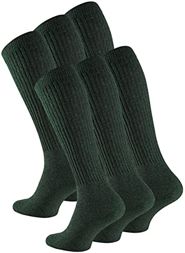Cotton Prime 6 Paar Herren ARMY Kniestrümpfe, Frottee, Arbeitsstrümpfe, Outdoor- & Jägerstrümpfe