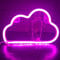 Nordstylee LED-Neon-Wolken-Lichtschild, Neon-Schild, Kinder, Nachtlicht, Wanddekoration, für Kinderzimmer, Schlafzimmer, Geburtstag oder Hochzeitsgeschenk (Rosa)