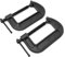 WEN CLC424 Heavy-Duty Cast Iron C-Clamps with 4-Inch Jaw Opening and 2.2-Inch Throat, 2 Pack