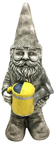 Design House 395830 Gartenzwerg mit Gießkanne Figur Statue für Garten Terrasse Haus & Büro Dekor Einweihungsgeschenk Geburtstag