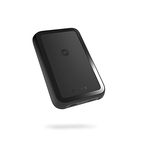 Zens Qi-certified Wireless Powerbank with 4000mAh battery capacity (Full MagSafe compatibility due to built-in magnets | Integrated stand | USB-C cable included | Wirelessly rechargeable)