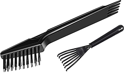 Crafterlife, Haarbürsten-Reinigungsrechen, Reinigungswerkzeug-Set zum Entfernen von Haarstaub, Fusseln, Ablagerungen von der Haarbürste, Kamm - 2 Stück