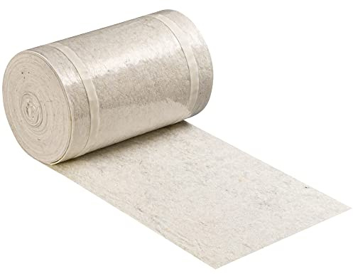 Colorus Treppenvlies weiß selbstklebend 25 m x 33 cm rutschfest Malerfilz | Weißes Malervlies mit 2 Klebestreifen, saugstark und wasserdicht zum Abdecken von Treppen und Stufen