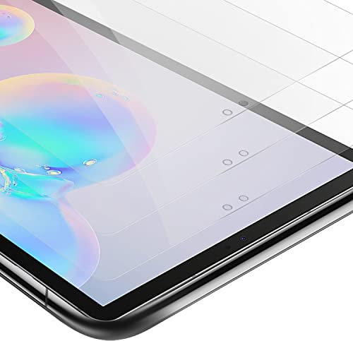 Cadorabo 3x Tablet Panzer Schutz Glas für Samsung Galaxy Tab S6 (10.5 Zoll) - 3 Stück Schutzfolie in Ultra-Klar Hüllen freundlich - Gehärtetes (Tempered) Glas Dipslayschutz Folie in 9H Anti Kratzer