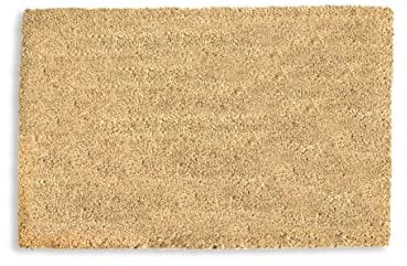 HERSIG - Felpudo Coco | Felpudo Original Rectangular Liso Natural - 60x40cm