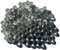FAIRY TAIL & GLITZER FEE Lot de 90 billes en verre transparent de 500 g - 16 mm - Remplissage de vases - Perles transparentes - Pierres à paillettes - Coupes décoratives - Jeu de billes en verre