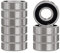 XiKe 697-2RS Kugellager mit Doppeldichtung 7x17x5mm Chromstahl und Vorgeschmiert, 697RS Miniatur-Rillenkugellager, 10er Pack