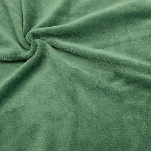 Stoffkontor Wellness Fleece Stoff Meterware, Farbe Mint-Grün, Kuschelig weicher Fleecestoff zum Nähen von Bekleidung, Decken UVM.