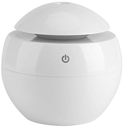 Ausla Diffuser 130 ML USB Duftdiffusor für Duftöl geeigne Ultraschall Aromatherapie Luftbefeuchter mit Mehrfarbiges LED-Licht(Weiß)