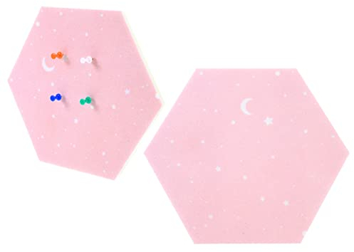 2st Filzplatte Groß Sechseckiges Memoboard Pinnwand Sechseckbrettfliesen Aus Filz Korkplattenstreifen Für Wände Hexagon-nadelbrett Aus Filz Filzbrett Selbstklebende Platte Foto