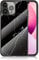 IMEIKONST Compatible with iPhone 14 Pro 6.1 inch Glass Case, Marble Slim Shockproof Glossy Soft Silicone TPU Stylish Protective Rubber Bumper Cover for iPhone 14 Pro. Black Silver LSM