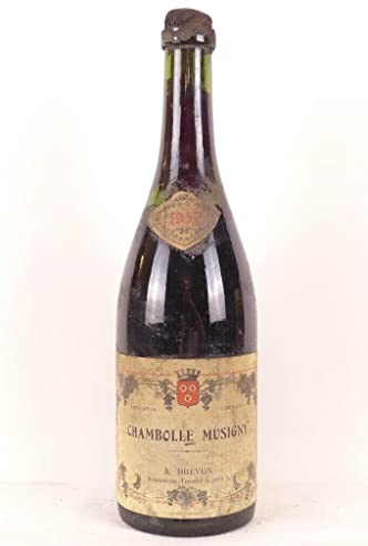 chambolle-musigny drevon (bouchon ciré bouteille soufflée b1) rouge 1957 - bourgogne