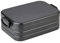 Mepal - Lunchbox Take a Break Midi - Brotdose To Go - Für 2 Sandwiches oder 4 Brotscheiben - Meal Prep Box - Essensbox mit Unterteilung - Spülmaschinenfest - 900 ml - Nordic Black