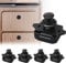 Opaltool 5 Pezzi Serratura a Pulsante, Push Lock Serratura Chiusura a Pulsante, Fit 15-18mm di Spessore RV Barca Van Yacht Porte Camper Caravan Armadio dell'Armadio