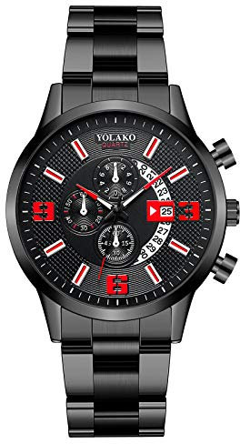 Herren Chronographen Armbanduhr Personalisiert Uhren Herren Analog Quarz Chronograph Wasserdicht Armbanduhr Herren Damen Sport Digital Uhren mit Wochentag Datum Militär Uhr Uhren Männer