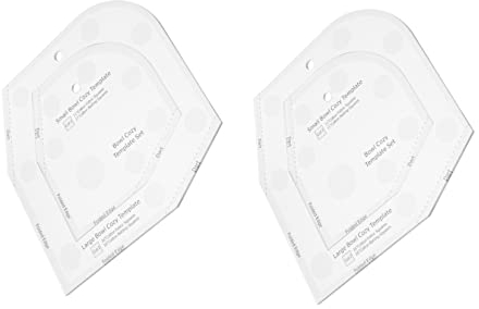 MAGICLULU Bowl Wrap Sewing Template Acrylic Ruler for Bowl Patchwork Cozy Craft Stencil for Easy Quilting for Beginners and Enthusiasts