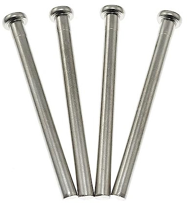 Door Hinge Pin Maxmoral 4pcs 4 Hinge Pins for Interior Door Security Replacement, Silver