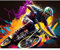 Malen nach Zahlen für Anfänger Mountainbike Racing Ölgemälde Kits auf Leinwand einfach zu malen Kunstwerk mit Pinseln Acryl-Pigment Digitalgemälde für Sportliebhaber Wanddekoration 40 x 50 cm