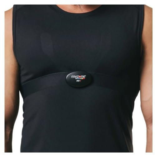 MYZONE MZ-3 Sports Shirt (X-Large) Black – Performance Gym Shirt for Men, Designed for MZ-3 Heart Rate Monitor and Suitable for All Sports Activities