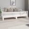 DJEKA Tagesbett Ausziehbar 2X(90x200) cm Jugendbett 90x200 cm Bett Mit Ausziehbett Weiß-37 Tagesbett 90x200 Ausziehbar Tagesbett aus Holz Tagesbettgestell Sofabett SchlafsofaMassivholz Kiefer