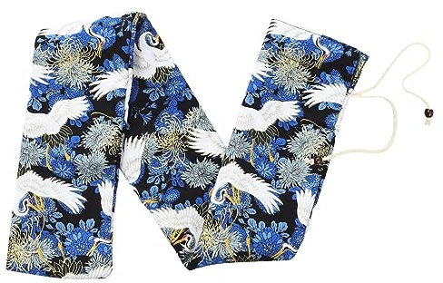 Toyvian Baumwolltasche Für Flöte Mit Chinesischem Muster Langlebiger Instrumentenschutz Verstellbar Praktische Aufbewahrungstasche Für Blasinstrumente