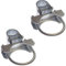 Jake Sales 'Bull Dog' Commercial Duty Chain Link Fence Gate Hinge - Galvanized Silver Steel - Industrial Style - Fits 3-1/2 Post & 1-5/8 to 1-7/8 Frames - 95° Pivot - 2 Pack