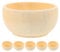 SEWACC Diy Craft Bowls Set 6 Unpainted Unfinished Wooden Bowls Ideal for Decor Creative Projects