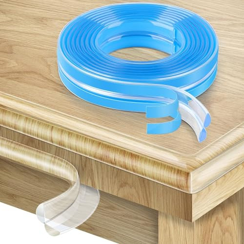 Corner Protector Baby Proofing,Clear Corner Protectors,Furniture Corner Guard & Edge Safety Bumpers, 6.6(2M) Soft Edge Protector with Upgraded Pre-Taped Strong Adhesive for Furniture&Sharp Corners