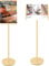 A3 Plakatständer Informationsständer Schwerlast Präsentationsständer Kundenstopper Werbeständer Plakat Schilder Aufsteller Queiting Infoständer A3 Aluminium（Gold）