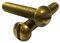 Boulons à tête cylindrique fendue M4, 30 pièces, vis en laiton à tête ronde de 25 à 40mm de Long, 30 pièces, M4x8mm