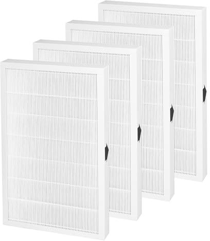 Popurure FAPF01 FAPF02 Filtro di ricambio compatibile con purificatore d'aria 3M Filtrete Ultra Quie, modello FAP01-RMS, FAP02-RMS e FAPF024, con confezione da 4 H13 HEPA Air Clean